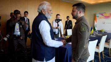 PM Modi with Volodymyr Zelenskyy