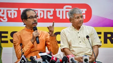 Vanchit Bahujan Aaghadi chief Prakash Ambedkar with ex-Maharashtra CM Uddhav Thackeray 