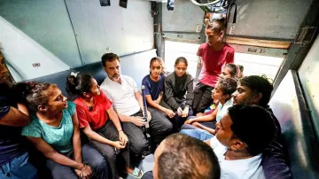 Rahul Gandhi rode a train in September last year