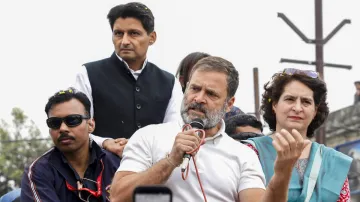 Congress MP Rahul Gandhi with sister and party leader Priyanka Vadra during the Bharat Jodo Nyay Yatra. (File photo)