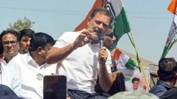 Congress leader Rahul Gandhi during Bharat Jodo Nyay Yatra.