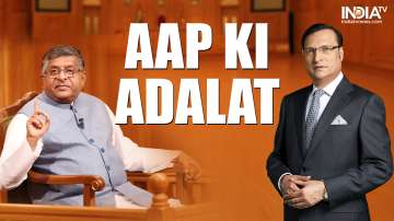 BJP leader Ravi Shankar Prasad in Aap Ki Adalat