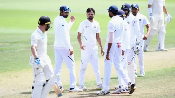 Shahbaz Nadeem during an India A game.