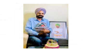 Sidhu Moosewala parents welcome baby boy, Sidhu Moosewala father BALKAUR SINGH shares image of newly