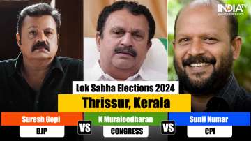 Kerala's Thrissur Lok Sabha seat to witness key contest between CPI's VS Sunil Kumar, Congress' K Muraleedharan and BJP's Suresh Gopi.