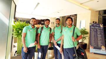 Bangladesh players in Chattogram.