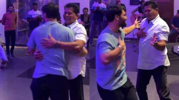 Rinku Singh and Chandrakant Pandit rocking the dance floor.