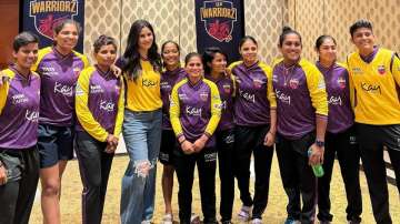 Katrina Kaif with UP Warriorz  team