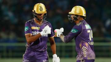 Sunil Narine and Angkrish Raghuvanshi stitched a 104-run partnership off just 8 overs against the Delhi Capitals in Vizag