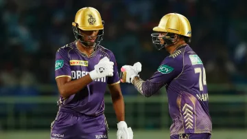 Sunil Narine and Angkrish Raghuvanshi stitched a 104-run partnership off just 8 overs against the Delhi Capitals in Vizag