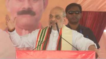 Union Home Minister Amit Shah at Karandighi rally.