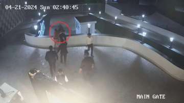 In the clip, the accused can be seen grabbing the victim by his collar, and slapping him multiple times