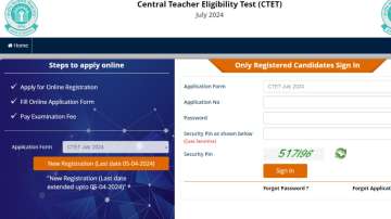 CTET July 2024 registration link
