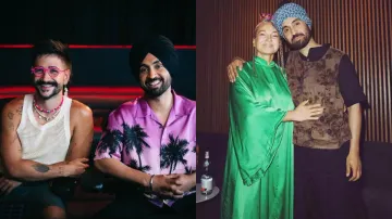 Diljit Dosanjh with Camilo and Sia