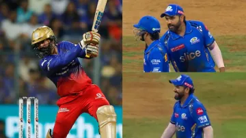 Rohit Sharma was in Dinesh Karthik's ears right from the start