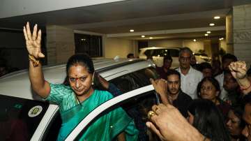 BRS leader K Kavitha arrested in connection with the Delhi excise policy-linked money laundering case.