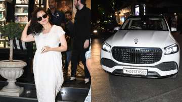 Kangana Ranaut with her new Mercedes Maybach