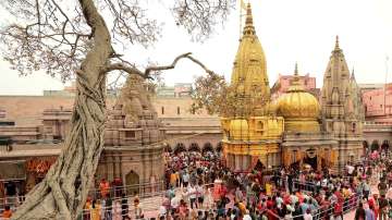 Devotees at Kashi Vishwanath Temple Dham on the occasion of Rangbhari Ekadashi, in Varanasi. (Representational image)