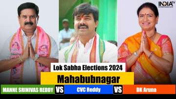 Triangular poll fight in the Mahabubnagar Lok Sabha constituency