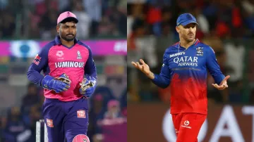 Sanju Samson and Faf du Plessis