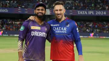 Shreyas Iyer and Faf du Plessis