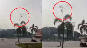 Malaysian navy helicopters collide mid air
