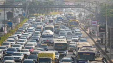 View of Mumbai traffic