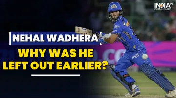 Nehal Wadhera continued from where he left off in the IPL as he played his first match of the 2024 season after being benched for first seven games