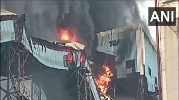 The fire services officials said that a portion of the conveyor belt was damaged in the fire.