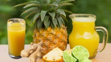 pineapple and ginger juice for gut cleansing