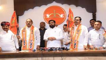 Two BSP MLAs from Rajasthan join Shiv Sena-Ekanth Shinde camp, ahead of Lok Sabha elections 2024.