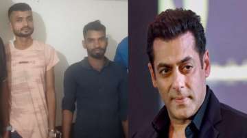 Arrested accused and Salman Khan