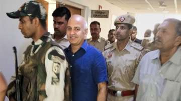 Former Delhi deputy chief minister and AAP leader Manish Sisodia at Rouse Avenue Court