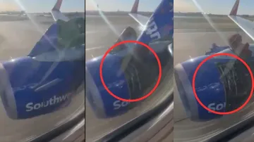 Southwest Airlines engine cover falls off during takeoff 