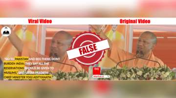 Clipped video of CM Yogi making remarks on reservations for Muslims on social media is false