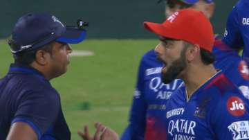 Virat Kohli was involved in a heated altercation with the umpire during RCB vs DC game