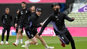 England players during training at Edgbaston for the second T20I against Pakistan