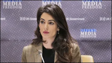 Amal Clooney, israel hamas