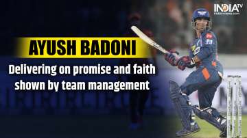 Ayush Badoni stood up on a seemingly slow track in Hyderabad when the rest of the batting line-up faltered for LSG