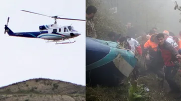 Bell 212 helicopter that crashed with Iranian President on board