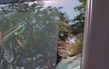 AAP Rajya Sabha MP Raghav Chadha arrives at Delhi Chief Minister Arvind Kejriwal's residence.