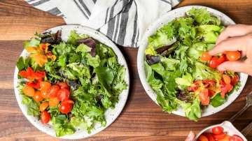 Salad & veggies for breakfast 