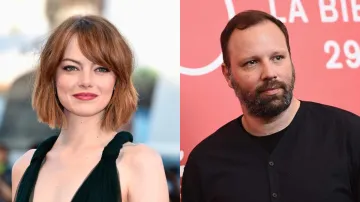 Emma Stone and Yorgos Lanthimos