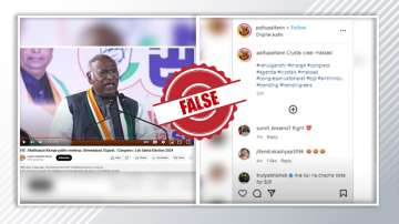 Alleged video showing Mallikarjun Kharge admitting to a Congress party scheme to plunder homes and share that wealth with Muslims is false