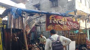 Fire engulfed eatery after explosion