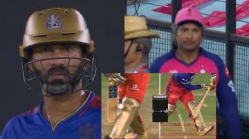Dinesh Karthik was given out, however, a poor call from third umpire saved him 