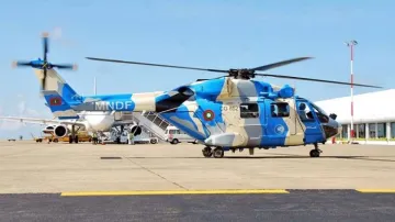 Indian Helicopter in Maldives