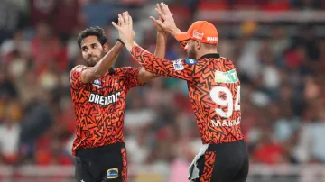 Bhuvneshwar Kumar and Aiden Markram