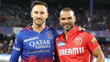 Faf du Plessis and Shikhar Dhawan