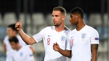 Jordan Henderson and Marcus Rashford